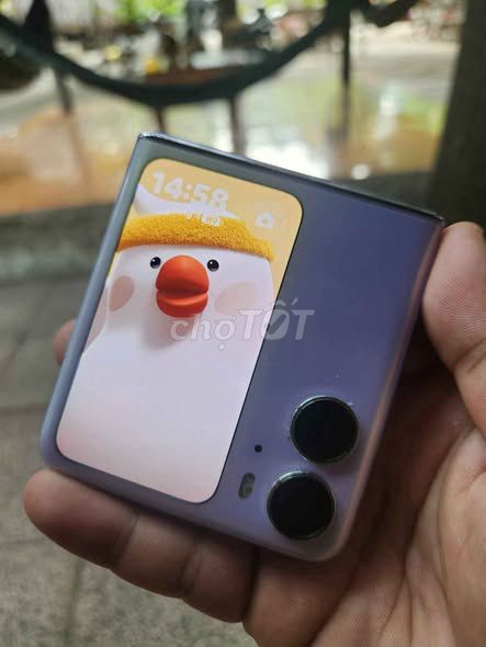 Oppo Find N2 Flip 5G 256GB Tím Đã sử dụng. Mua bán Điện thoại tại Thành phố Thuận An Bình Dương được đăng bởi Hội Đồ Điện Tử hình 1