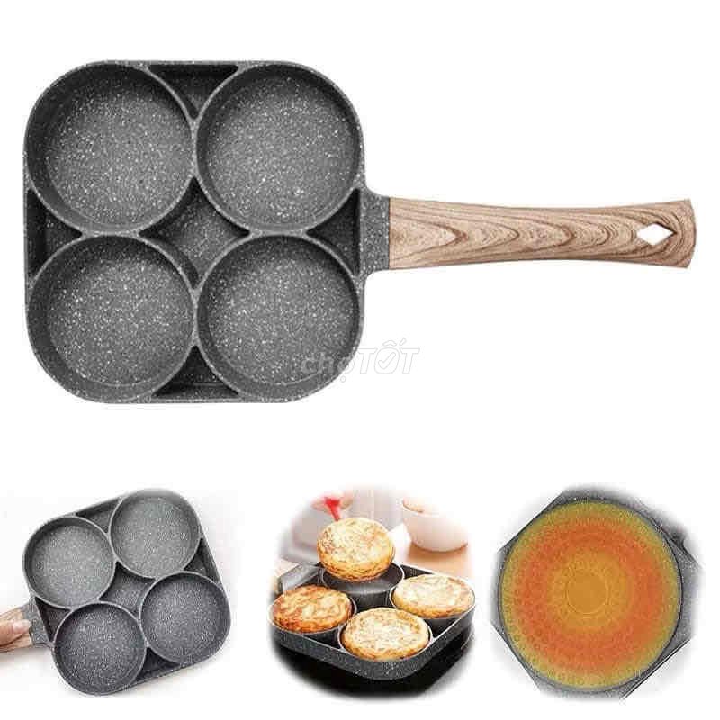 Chảo chiên trứng 4 ngăn vân đá tổ ong chống dính. Mua bán Dụng cụ nhà bếp tại Huyện Bình Chánh Tp Hồ Chí Minh được đăng bởi Linh Xả Hàng Thanh Lý  hình 1