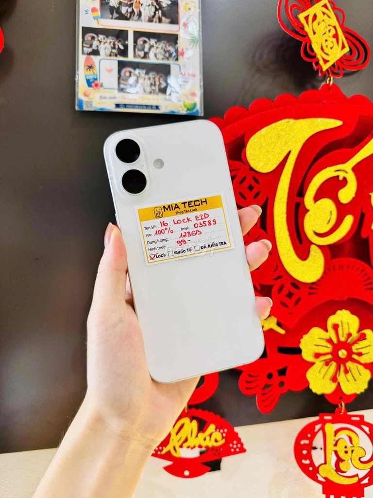 iPhone 16 Lock 128GB Trắng 99%. Mua bán Điện thoại tại Quận Ba Đình Hà Nội được đăng bởi Huy Trần hình 1