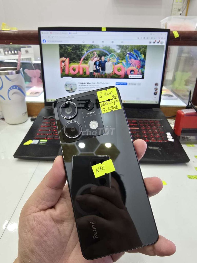 Xiaomi Redmi Note 13 Pro 5G Đen 128GB. Mua bán Điện thoại tại Thành phố Long Xuyên An Giang được đăng bởi Facebook Cầm Đồ Thúy Vân hình 1