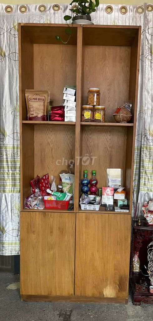 Kệ gỗ Gỗ cao su ép Nâu gỗ 2m2 x 90cm x 38cm. Mua bán Tủ, kệ gia đình tại Quận 12 Tp Hồ Chí Minh được đăng bởi Gái Họ Phạm hình 1