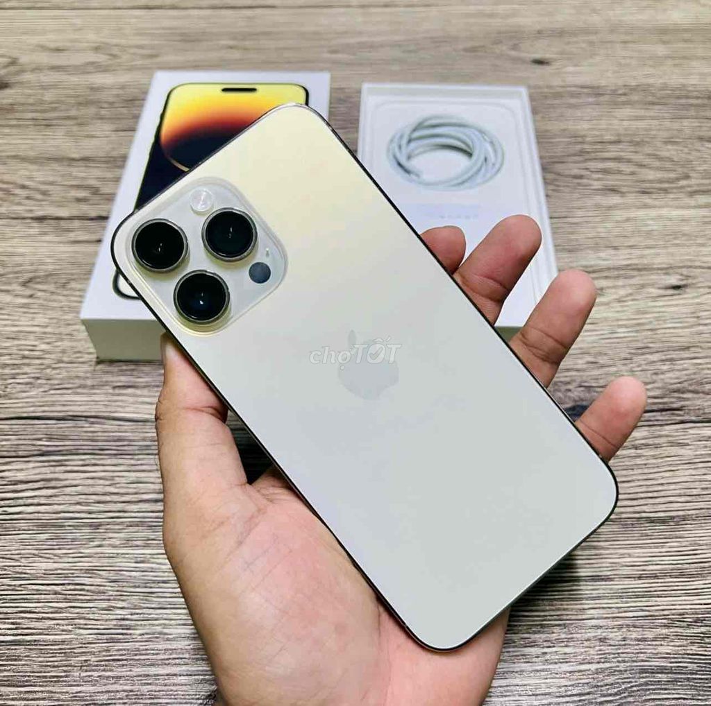 iPhone 14 Pro Max 128GB Gold FULLBOX BH APPLE 2024. Mua bán Điện thoại tại Quận 10 Tp Hồ Chí Minh được đăng bởi iStockHCM hình 1