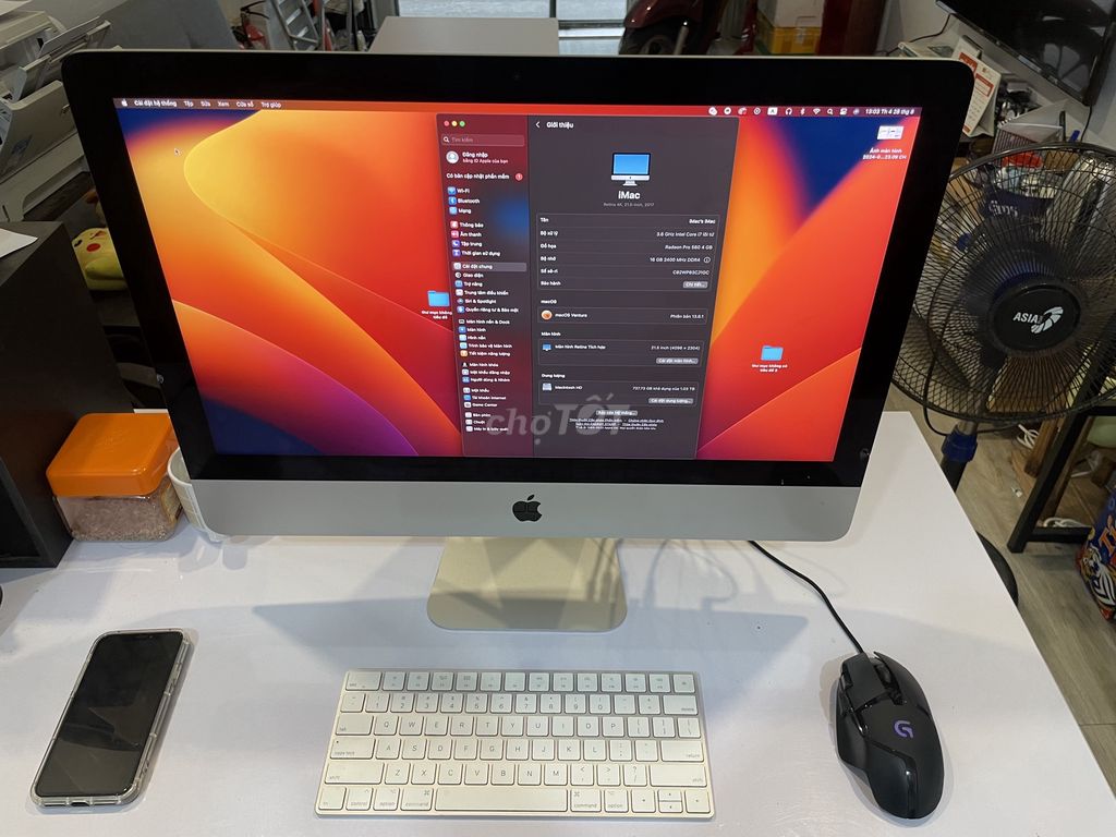 Thanh lý Imac 2017 21 in i7 Ram 16G VGA Màn 4K