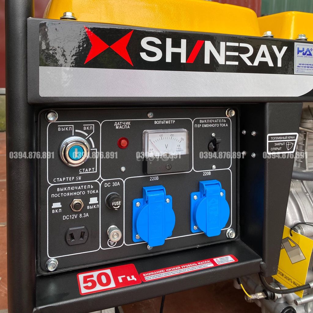 Máy Phát Điện Chạy Dầu 5Kw Shineray SDG5500CLE