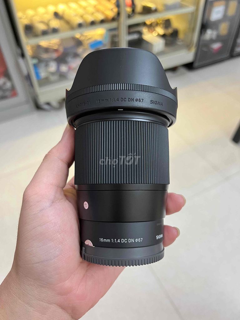 Ống Kính Sigma 16mm F1.4 Cho Sony Mới 99%