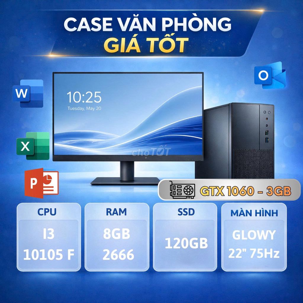 Máy tính để bàn i3 10105F 8GB/120GB. Mua bán Máy tính để bàn tại Huyện Thanh Trì Hà Nội được đăng bởi Đức Nguyễn hình 1