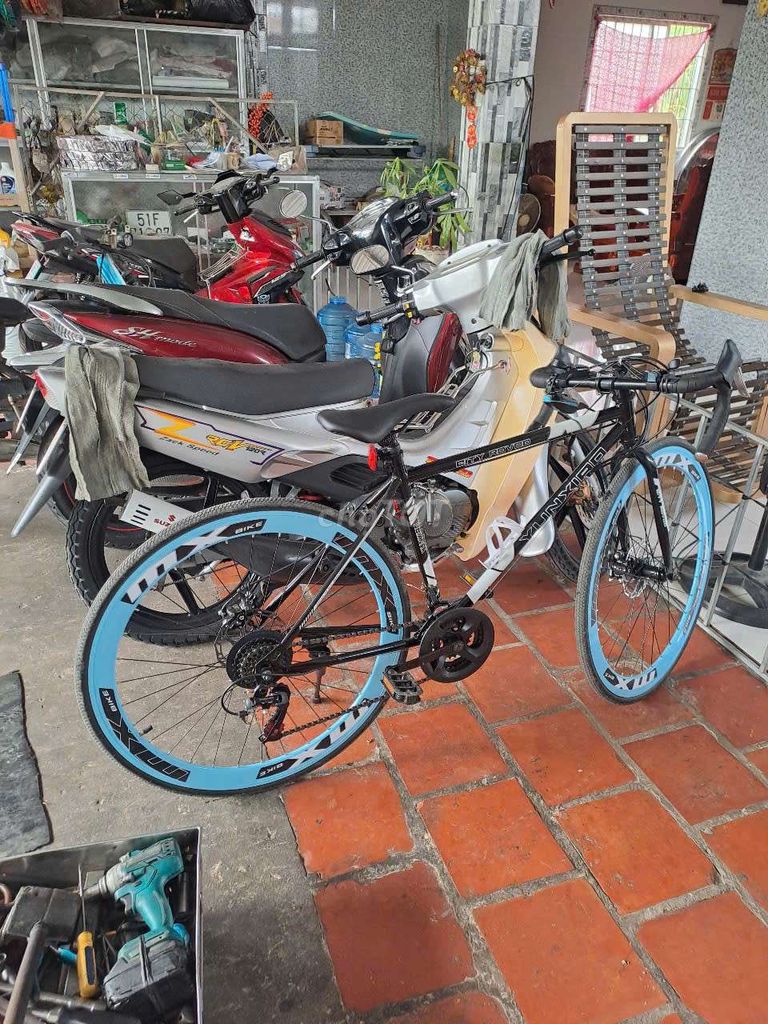 Xe đạp thể thao YUNZHI Đen, Xanh dương. Mua bán Xe đạp tại Huyện Châu Thành Đồng Tháp được đăng bởi Châu Pháp hình 3