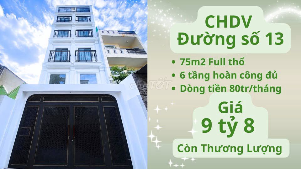 Супер-объект CHDV Bình Hưng Hòa 17 комнат, огромный денежный поток