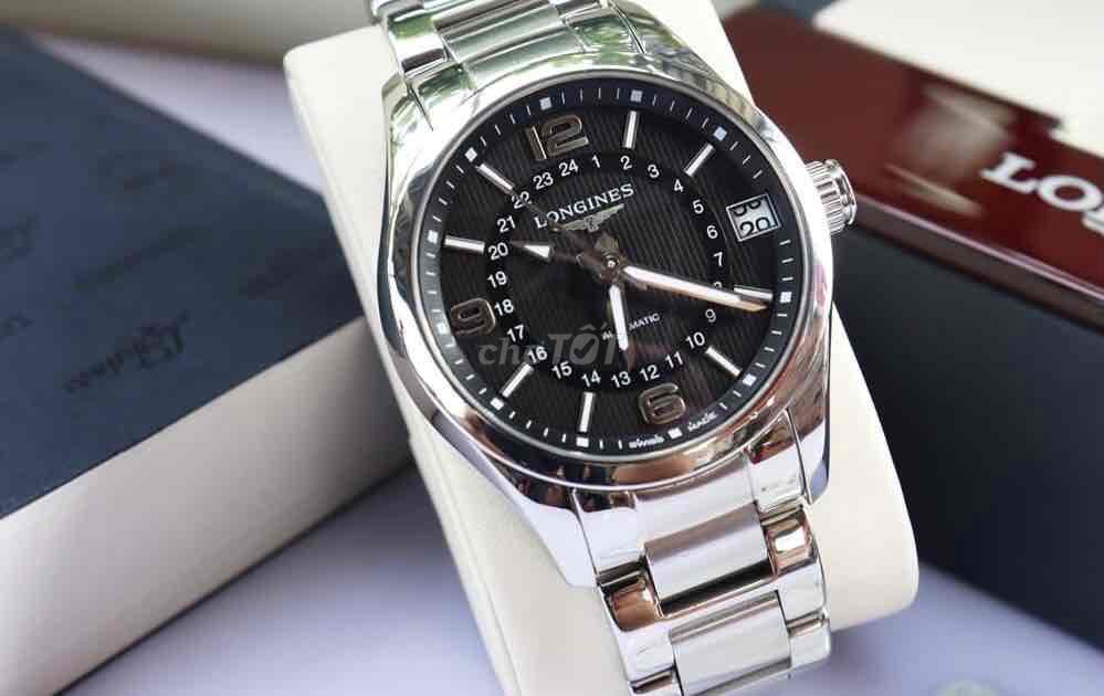 Longines Conquest Giờ GMT Size 42 cực đẹp Fullbox