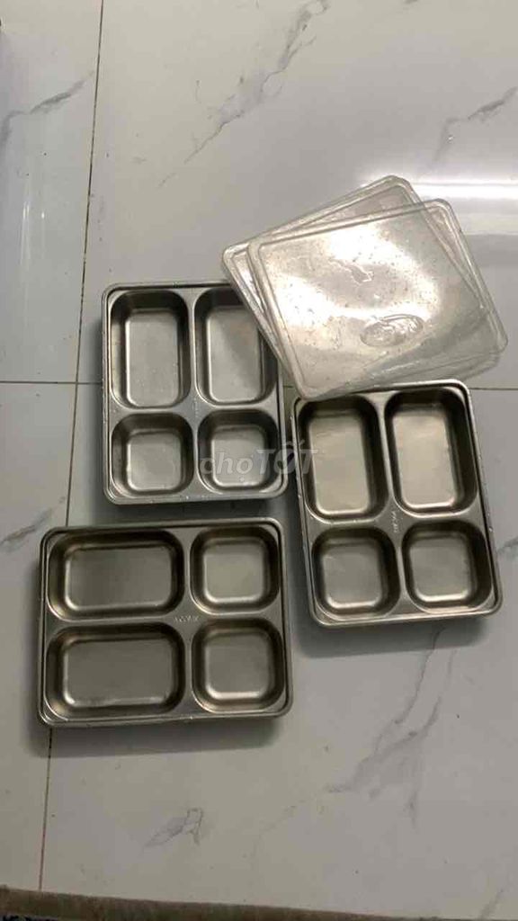 Khay cơm Inox Bạc có nắp đậy. Mua bán Dụng cụ nhà bếp tại Quận Phú Nhuận Tp Hồ Chí Minh được đăng bởi thúy hằng hình 1
