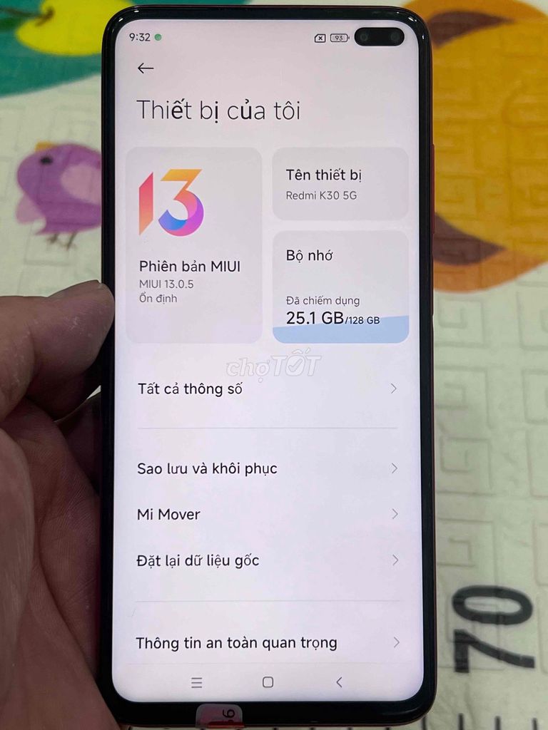 Xiaomi Redmi K30 5G 128GB Đỏ. Mua bán Điện thoại tại Quận Hoàng Mai Hà Nội được đăng bởi Nguyennoi hình 1