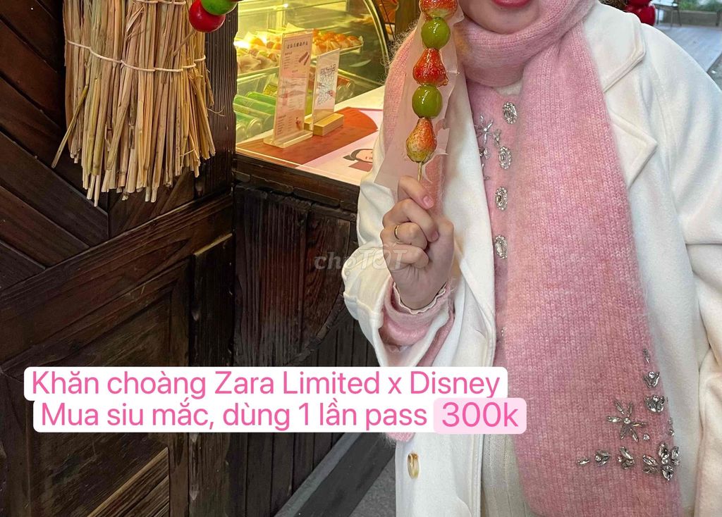 Khăn choàng cổ Zara nữ Hồng. Mua bán Phụ kiện thời trang khác tại Thành phố Thủ Đức Tp Hồ Chí Minh được đăng bởi nguyễn linh hình 1