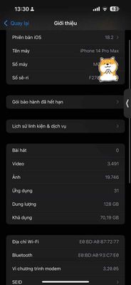 14prm 128g. Mua bán Điện thoại tại Thành phố Bạc Liêu Bạc Liêu được đăng bởi Shop apple