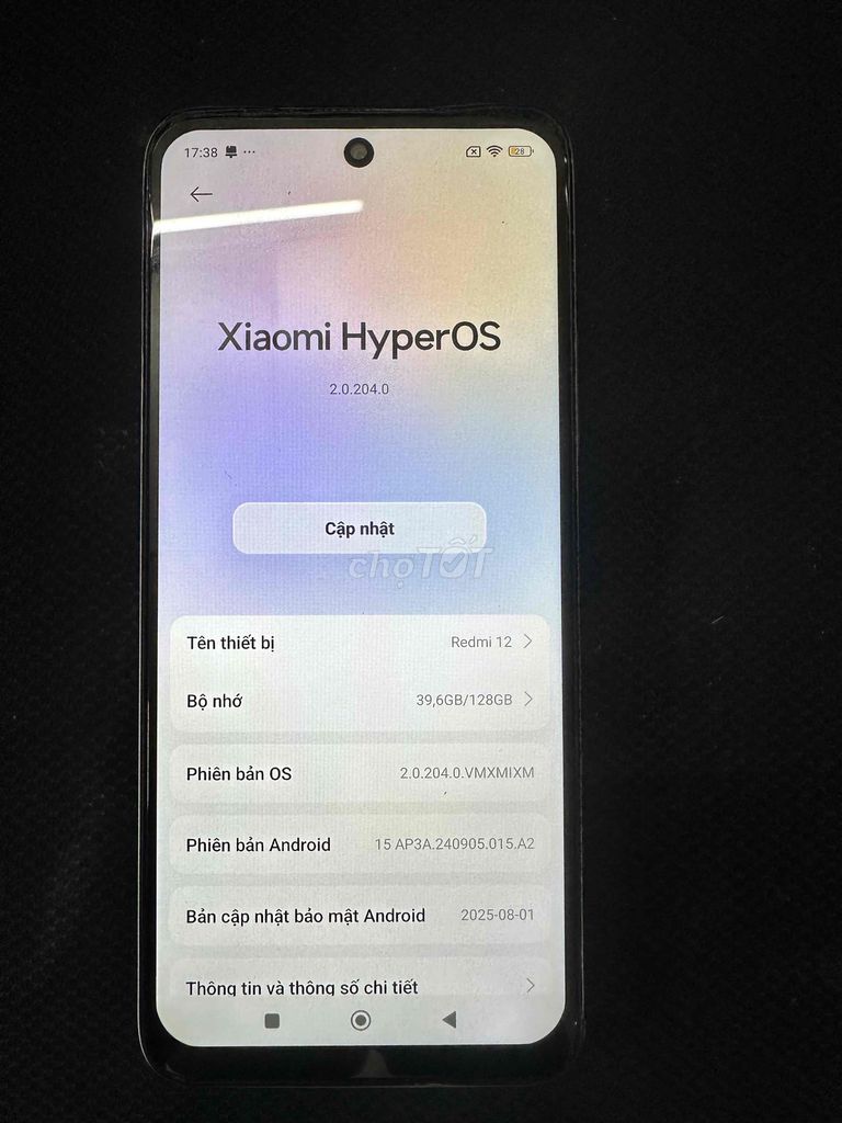 redmi 12 full màu trắng, full chức năng. Mua bán Điện thoại tại Quận Bình Tân Tp Hồ Chí Minh được đăng bởi Đào Quang hình 1