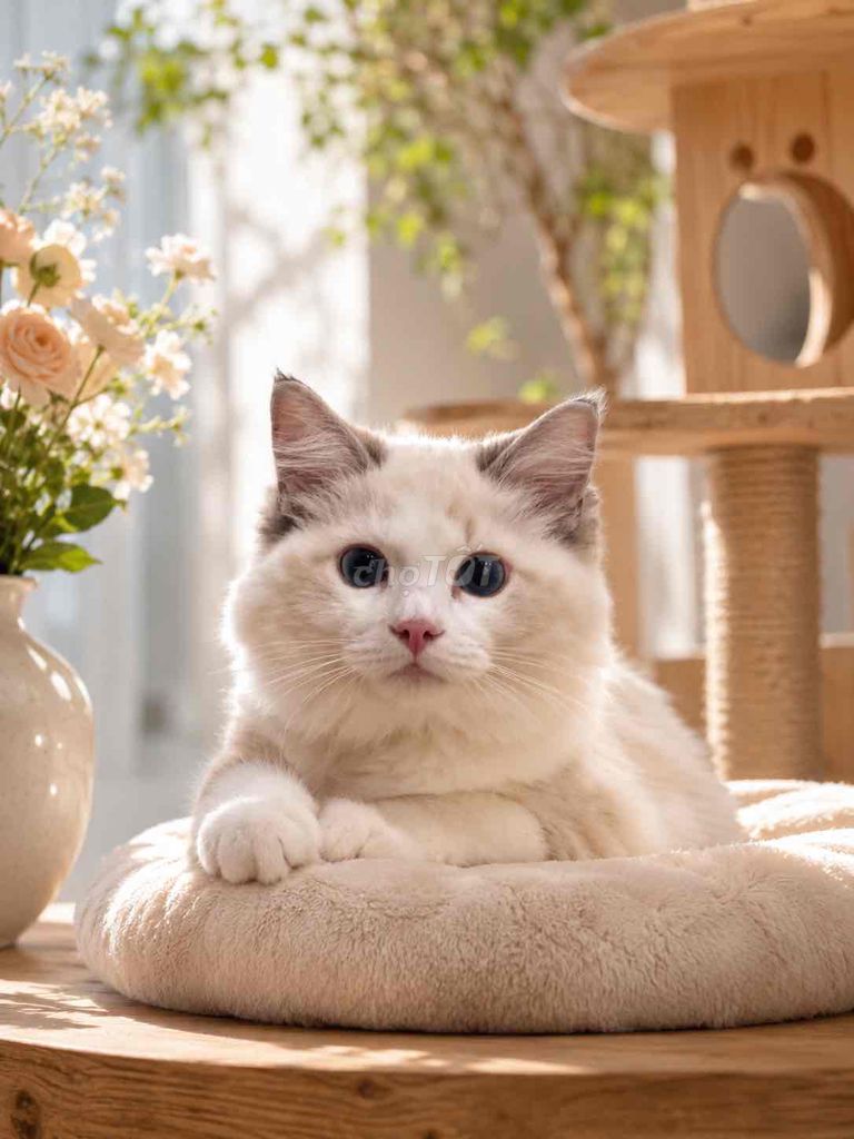 Mèo Ragdoll Đực Cái Trắng 4-8 tháng. Mua bán Mèo tại Quận 7 Tp Hồ Chí Minh được đăng bởi Chị Minh hình 1