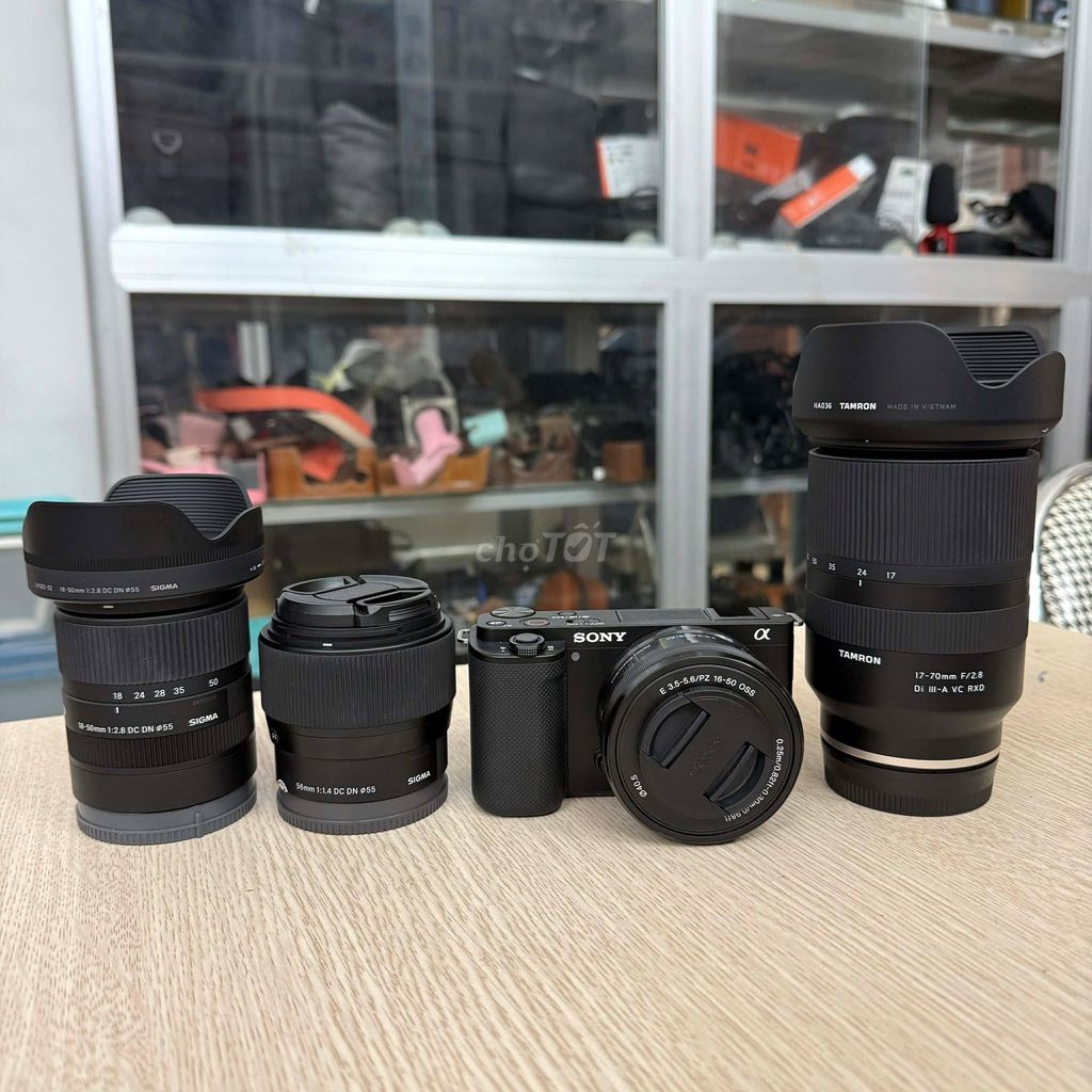 Sony ZVE10 & 16-50 F3.5 & 18-50 F2.8 & 56 F1.4. Mua bán Máy ảnh, Máy quay tại Quận Hai Bà Trưng Hà Nội được đăng bởi Nguyễn Cường Camera hình 1