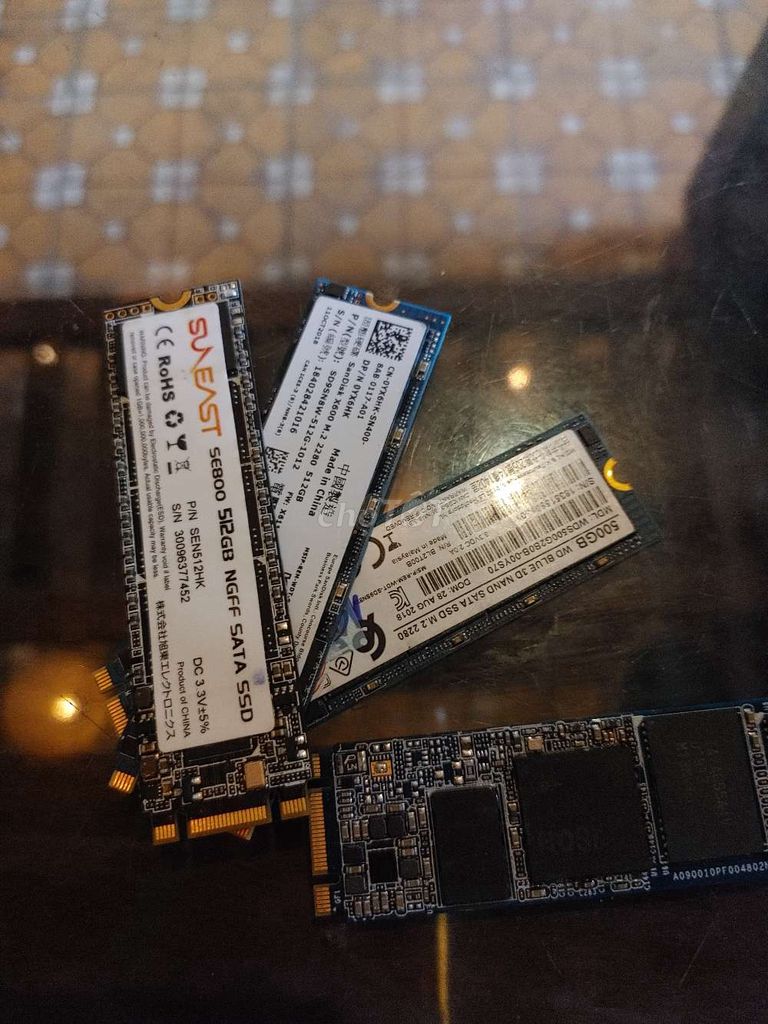 Bán nhanh 4 ssd m2 512G