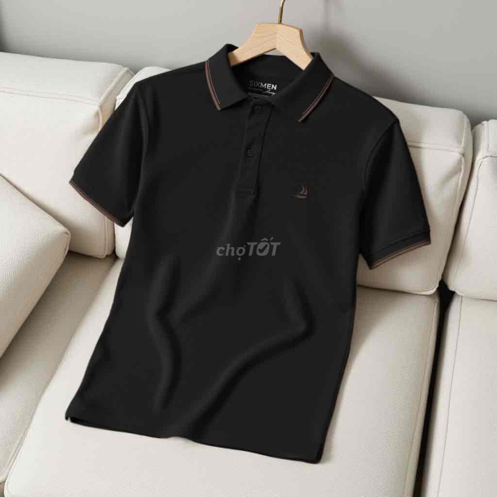 Áo polo Sixmen đen size M. Mua bán Quần áo tại Thành phố Huế Thừa Thiên Huế được đăng bởi PNK hình 1