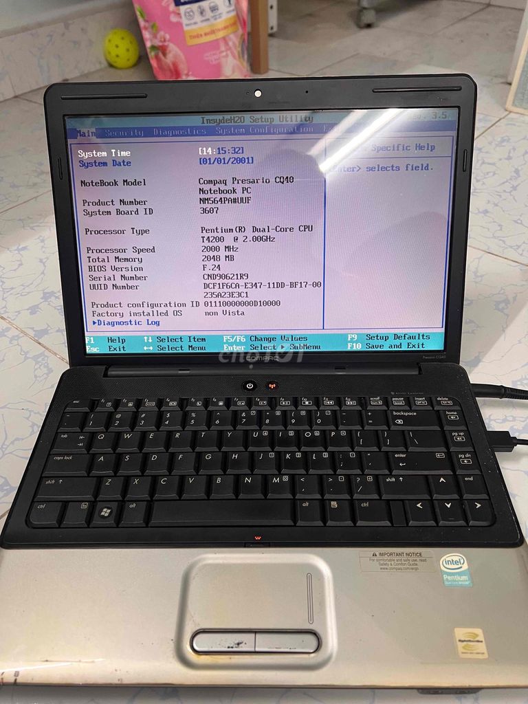 Compaq Presario CQ40 Pentium Dual-Core. Mua bán Laptop tại Quận Bình Tân Tp Hồ Chí Minh được đăng bởi cuong hình 1
