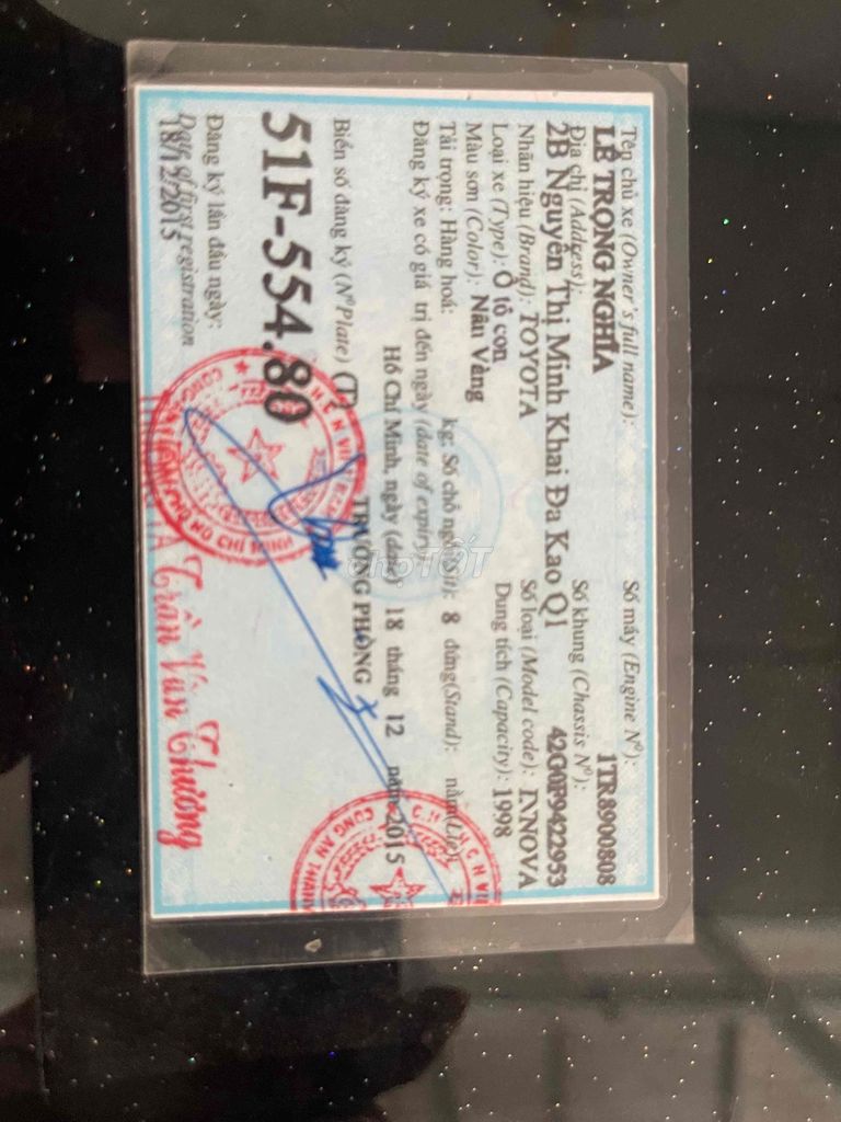 Toyota Innova 2015 2.0G - 115000 km. Mua bán Ô tô tại Quận Gò Vấp Tp Hồ Chí Minh được đăng bởi Trung nguyên  hình 14