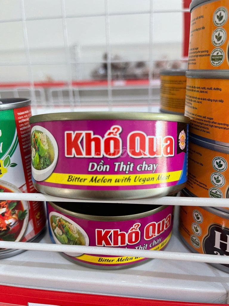 Khổ qua dồn thịt chay lon. Mua bán Đồ ăn, thực phẩm và các loại khác tại Huyện Nhà Bè Tp Hồ Chí Minh được đăng bởi Yến Nguyễn hình 1