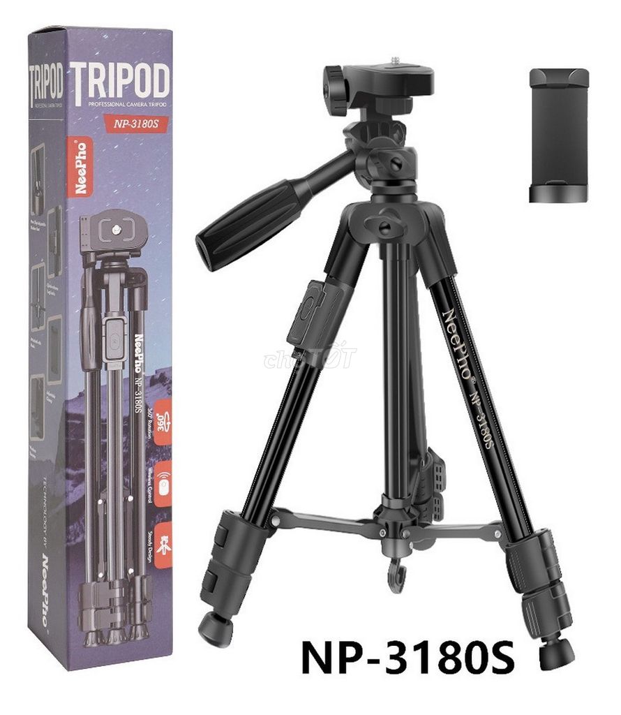 Giá Đỡ Tripod NeePho NP-3180S- Full Mẫu Xịn. Mua bán Phụ kiện (Màn hình, Chuột...) tại Thành phố Biên Hòa Đồng Nai được đăng bởi Phạm Quỳnh hình 1