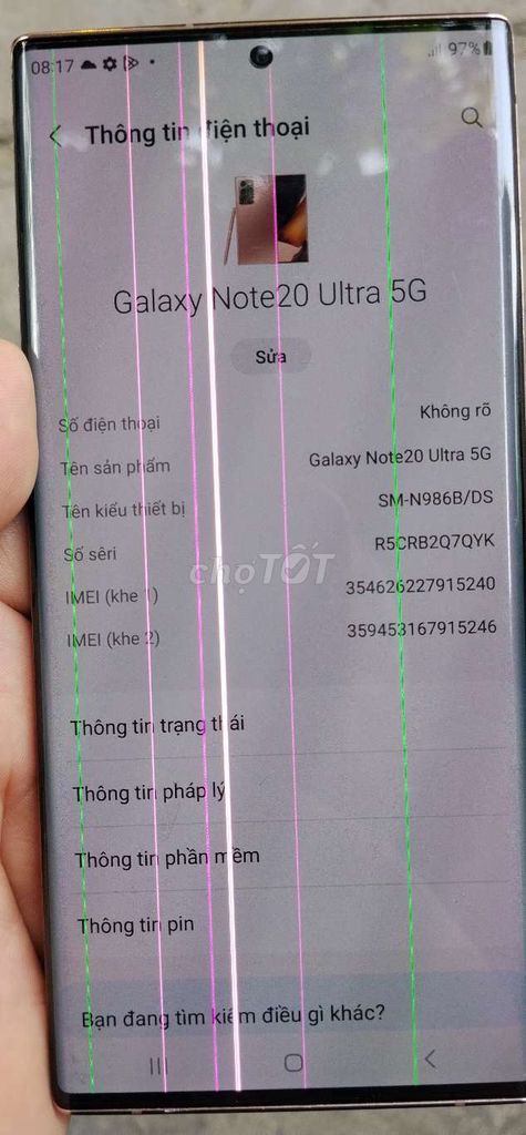 Samsung Galaxy Note 20 Ultra 5G Đồng. Mua bán Điện thoại tại Quận Bình Tân Tp Hồ Chí Minh được đăng bởi thai hình 1