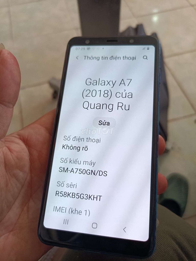 Samsung Galaxy A7 2018 Xanh. Mua bán Điện thoại tại Thị xã Tân Uyên Bình Dương được đăng bởi phi trường mobile hình 1