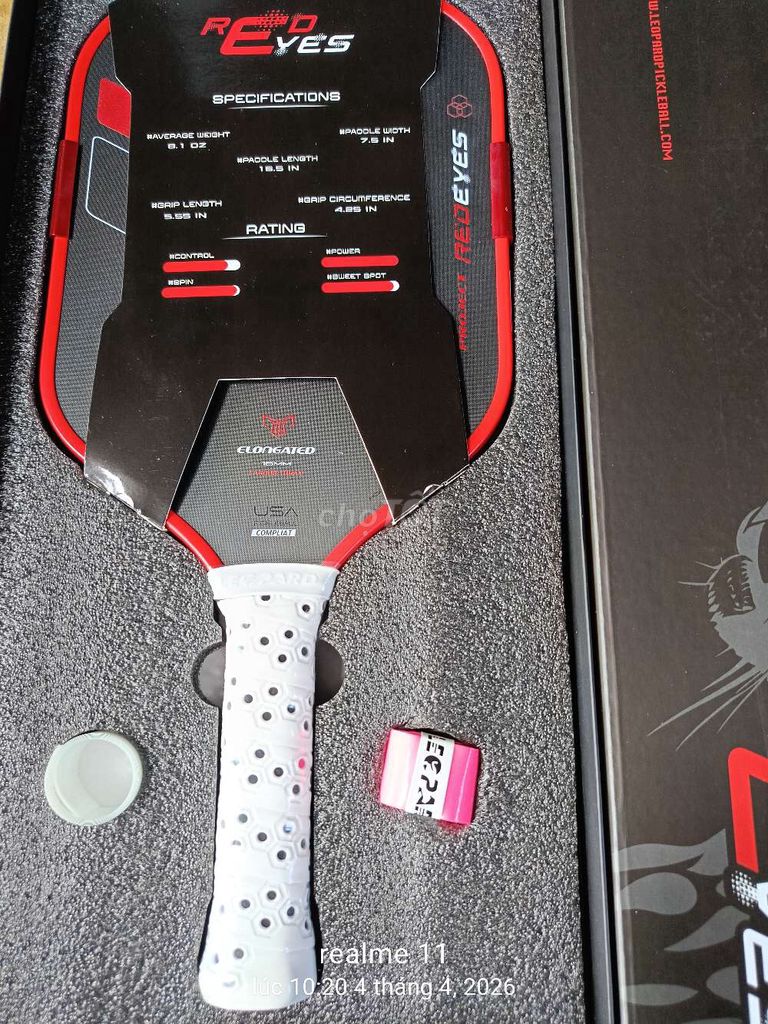 Vợt Pickleball Project Redeyes Elongated. Mua bán Đồ thể thao, Dã ngoại tại Thành phố Mỹ Tho Tiền Giang được đăng bởi Minh hình 1