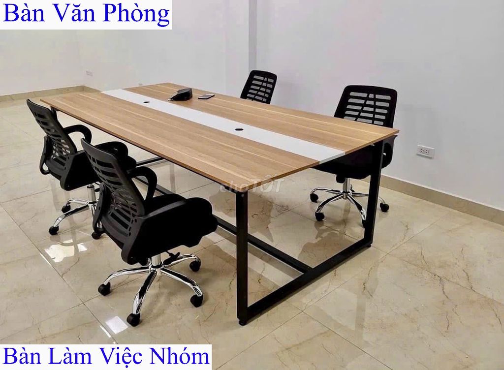 Bàn họp_ Bàn họp_ Bàn làm việc nhóm_Bàn cụm 2m4_6. Mua bán Đồ dùng văn phòng tại Quận Tân Bình Tp Hồ Chí Minh được đăng bởi Nội Thất HD O9O253l225 hình 1