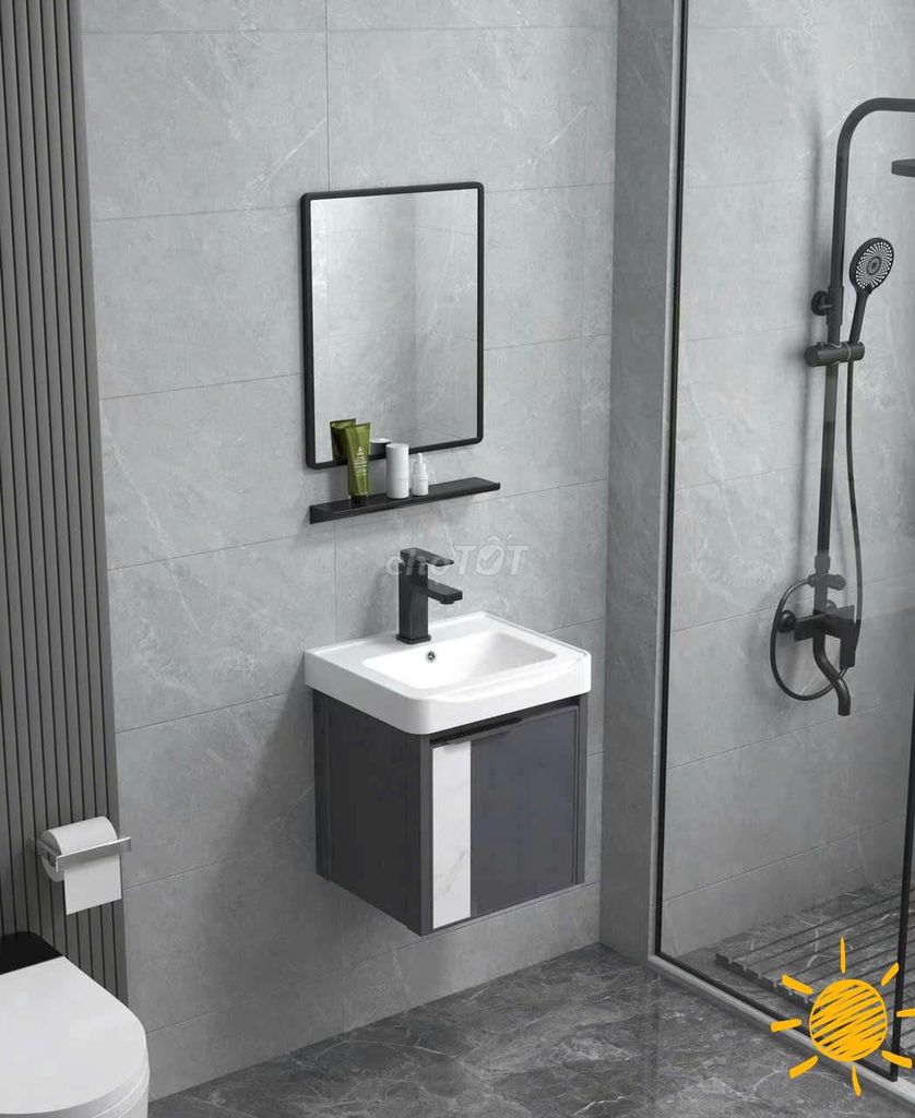 LAVABO TỦ NHÔM CAO CẤP JV-05