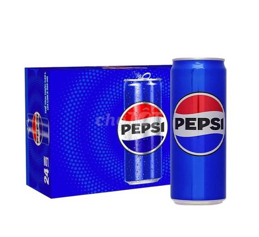 Thùng 24 lon pepsi cam đoan date mới