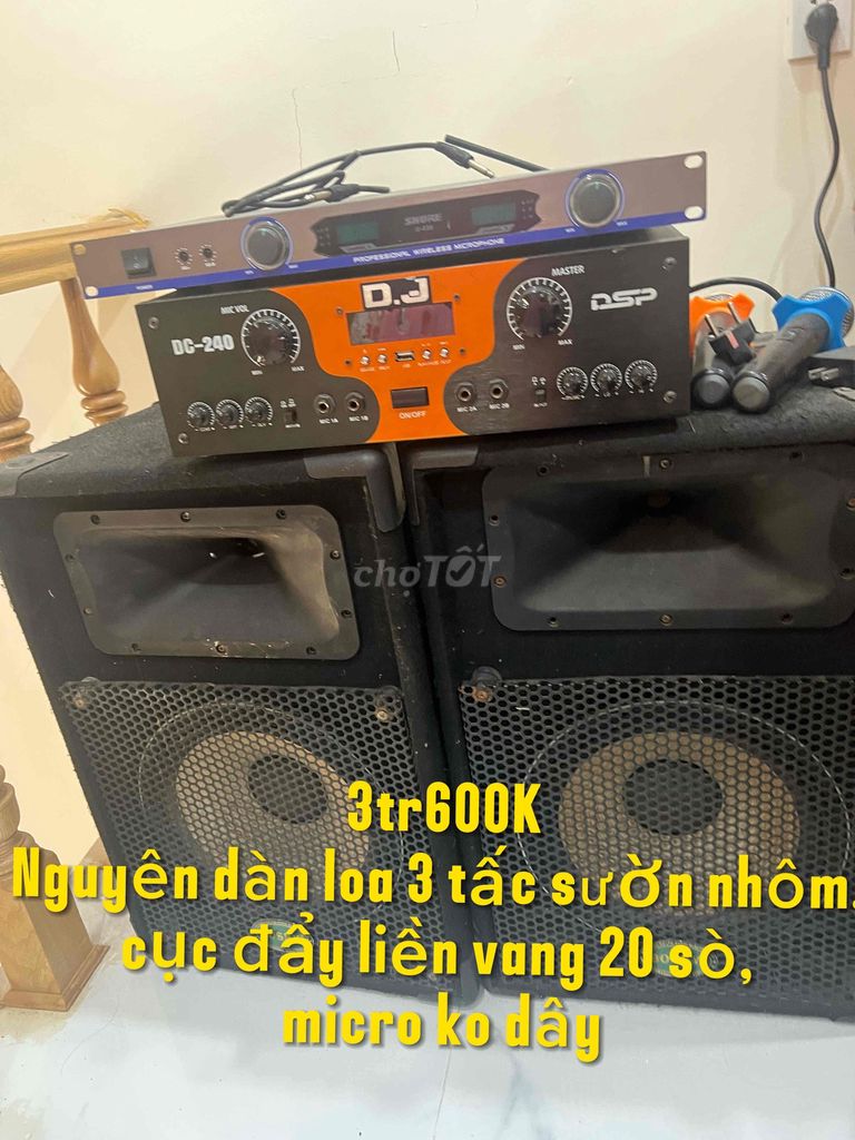 Dàn karaoke sườn nhôm không dây. Mua bán Tivi, Âm thanh tại Thành phố Vũng Tàu Bà Rịa - Vũng Tàu được đăng bởi Duy hình 1