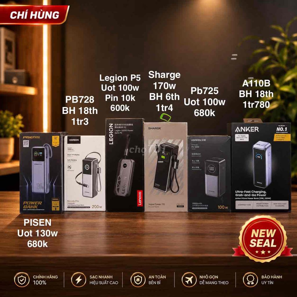 Sạc dự phòng UGREEN Nexode Pro 25000mAh 200W Xám. Mua bán Phụ kiện (Màn hình, Chuột...) tại Quận 6 Tp Hồ Chí Minh được đăng bởi Chí Hùng hình 1