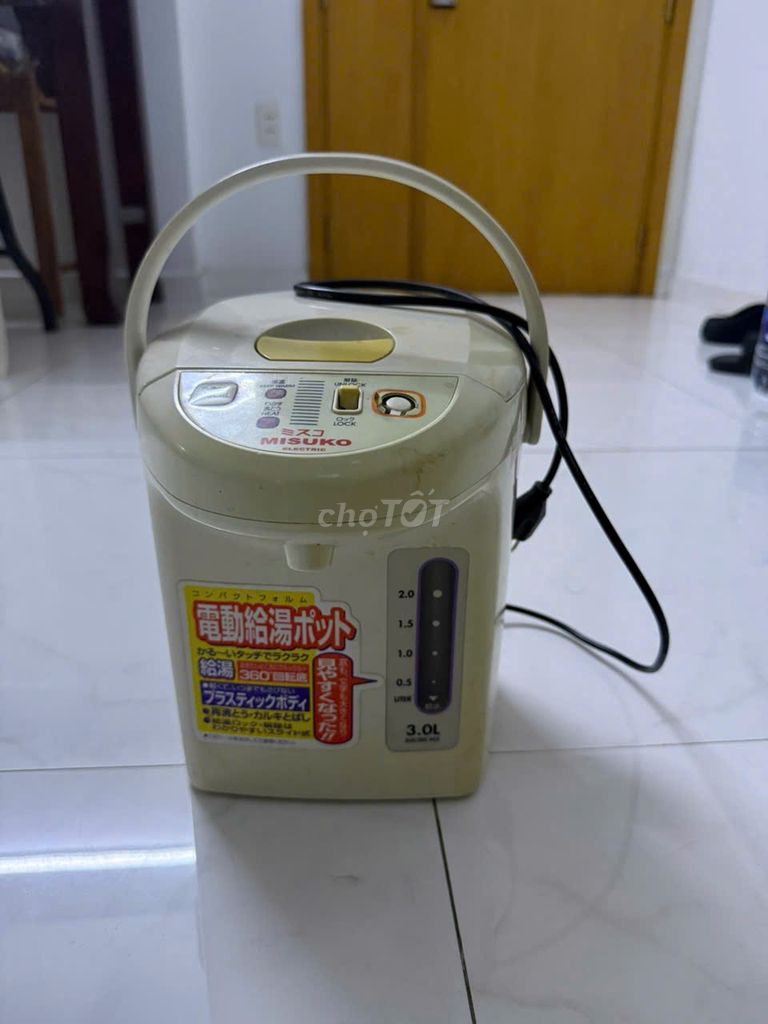Bình nấu nước Misuko 3.0L Kem Nhật Bản. Mua bán Bếp, lò, đồ điện nhà bếp tại Quận Bình Thạnh Tp Hồ Chí Minh được đăng bởi Võ Thị Mỹ An hình 1
