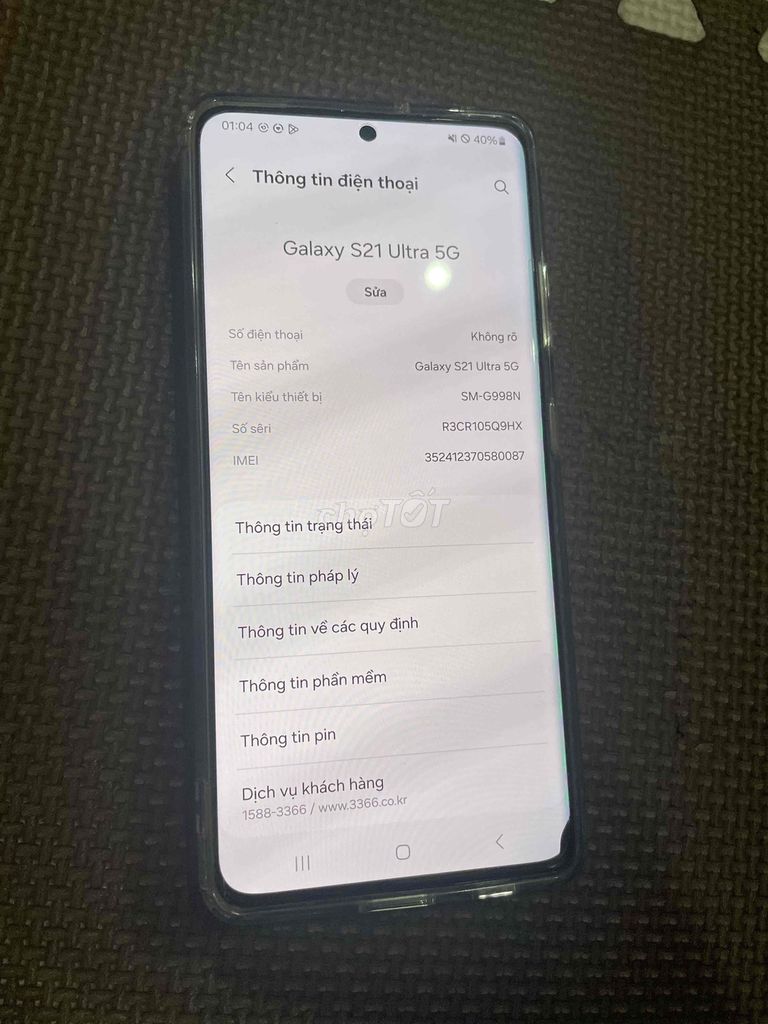 Samsung Galaxy S21 Ultra 5G 12GB/256GB. Mua bán Điện thoại tại Thành phố Dĩ An Bình Dương được đăng bởi Phi Dao hình 1