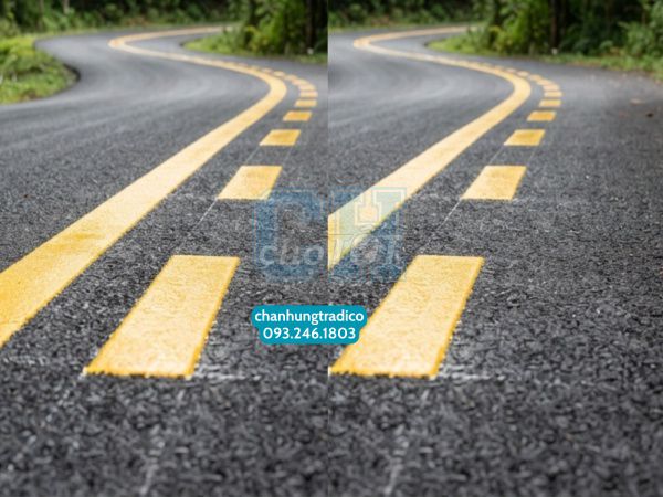 Vạch Kẻ Tim Đường 1.4 Vạch Đôi, Màu Vàng. Dịch vụ tại Huyện Thủ Thừa Long An được đăng bởi Chấn Hưng Company hình 1