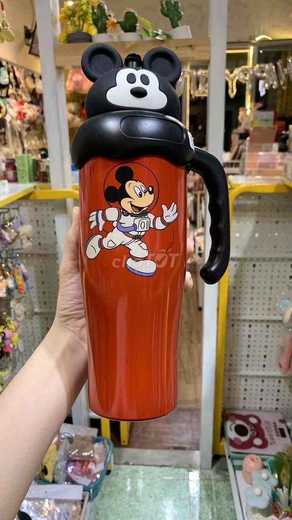 Bình giữ nhiệt Disney tay cầm 800ml