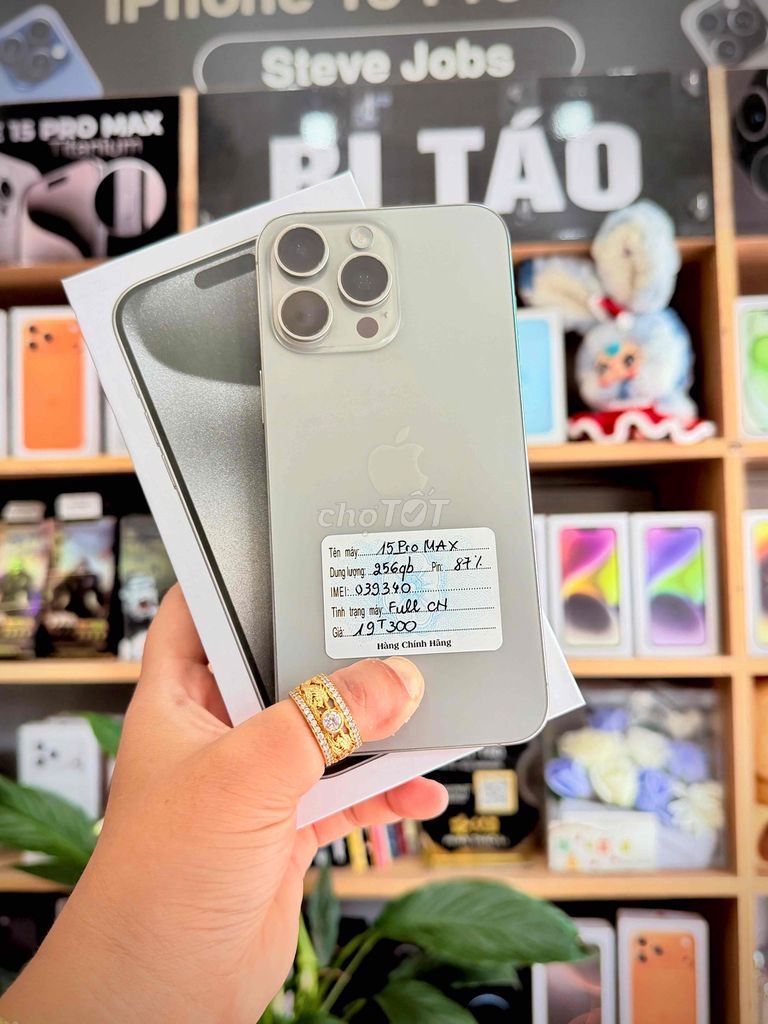Apple iPhone 15 Pro Max 256GB Titan P87. Mua bán Điện thoại tại Thành phố Long Xuyên An Giang được đăng bởi Bi Táo Store hình 1