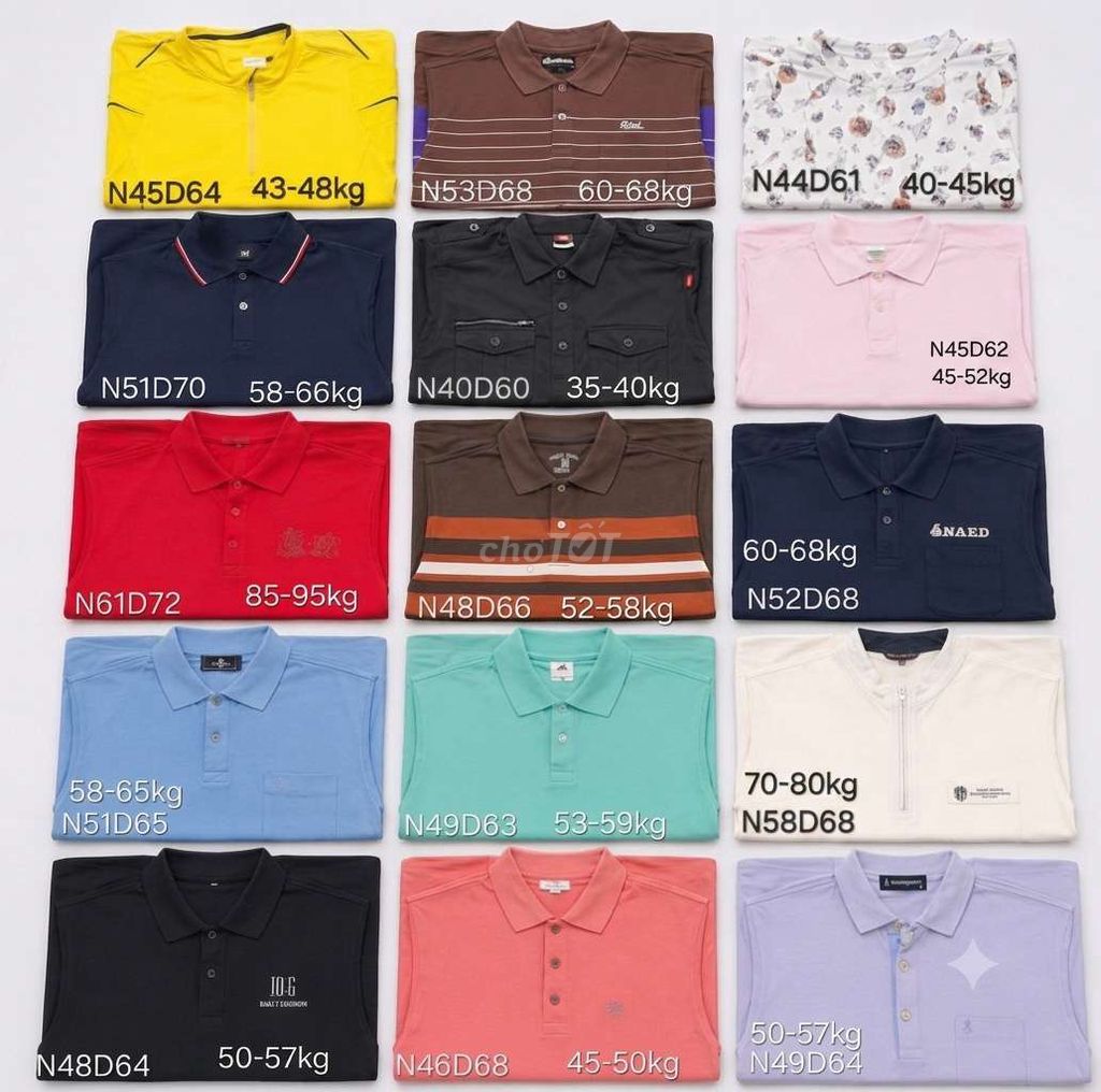 Áo polo unisex vải thoáng mát nhiều màu. Mua bán Quần áo tại Thành phố Hải Dương Hải Dương được đăng bởi Hải Anh hình 1