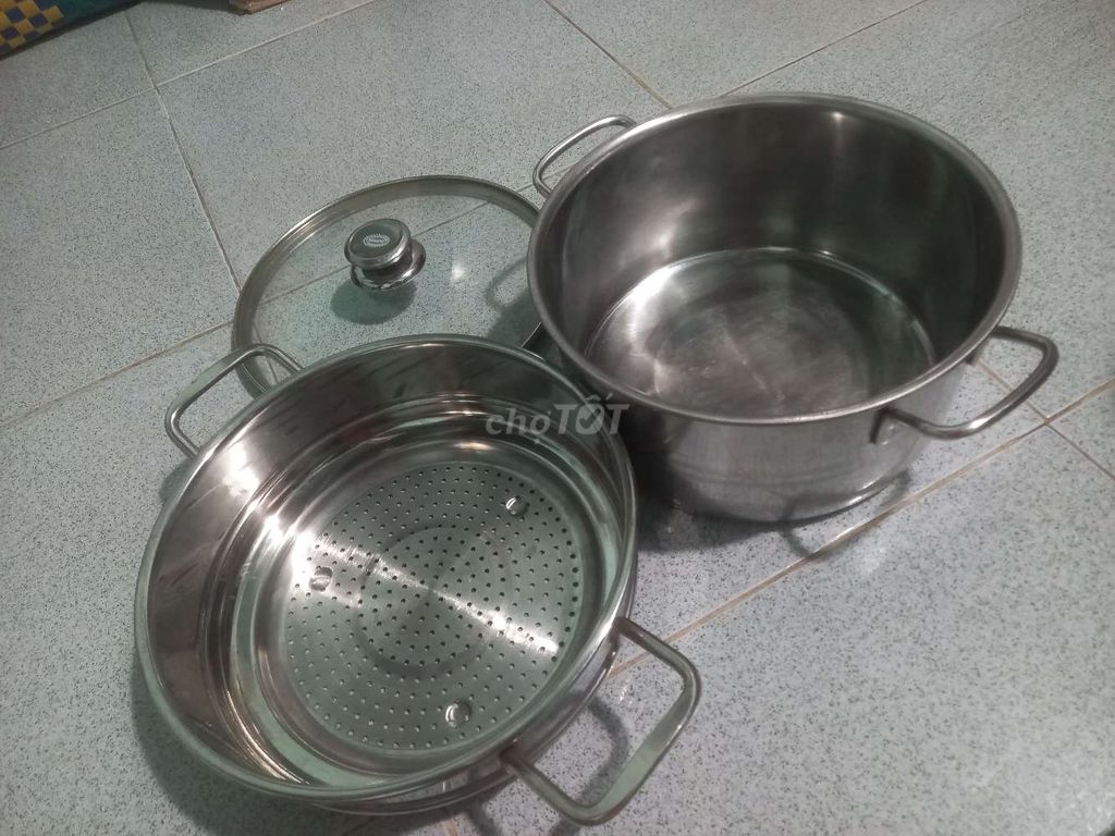 Thanh lý nồi hấp inox 24cm