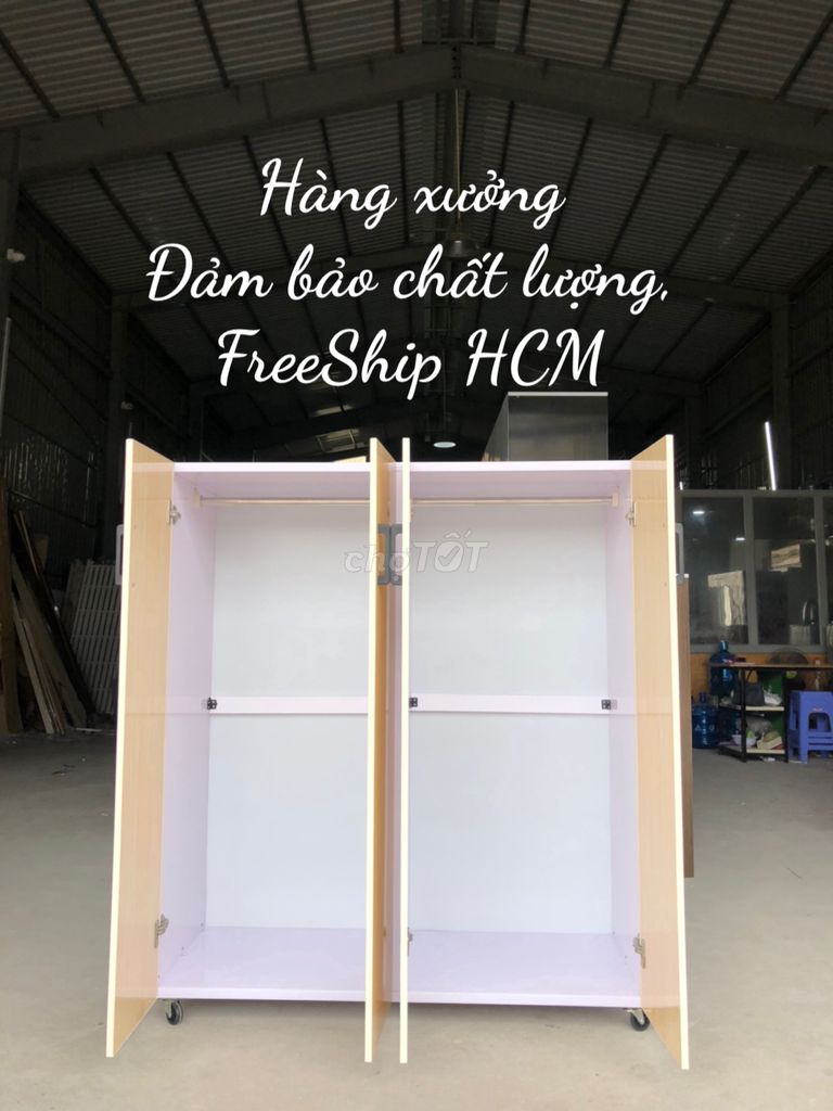 Tủ quần áo nhỏ Nhựa Đài Loan 1M4x1M2 sâu 42cm