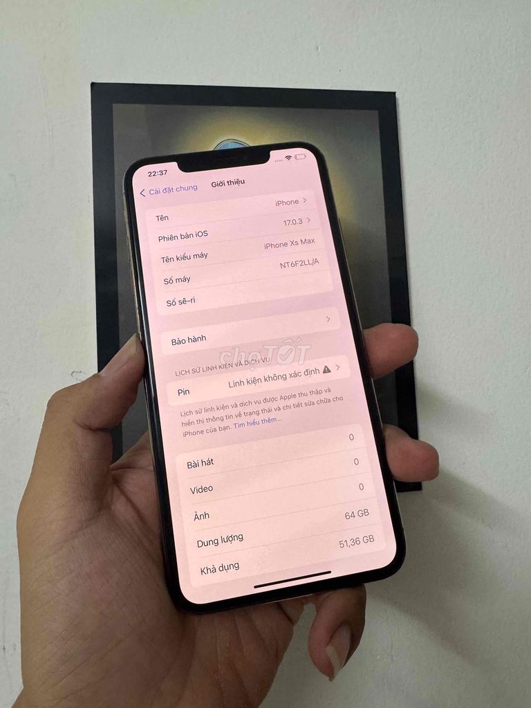 iPhone Xs Max 64GB Vàng. Mua bán Điện thoại tại Quận Bình Tân Tp Hồ Chí Minh được đăng bởi Dương Trần hình 1