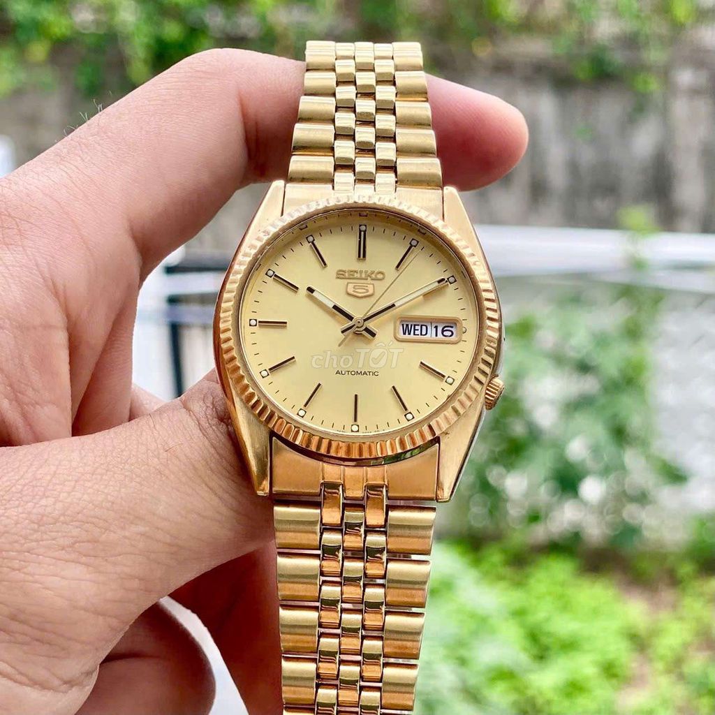 Đồng hồ Seiko 5 Automatic Nam Vàng. Mua bán Đồng hồ tại Quận Cầu Giấy Hà Nội được đăng bởi Thắng hình 1
