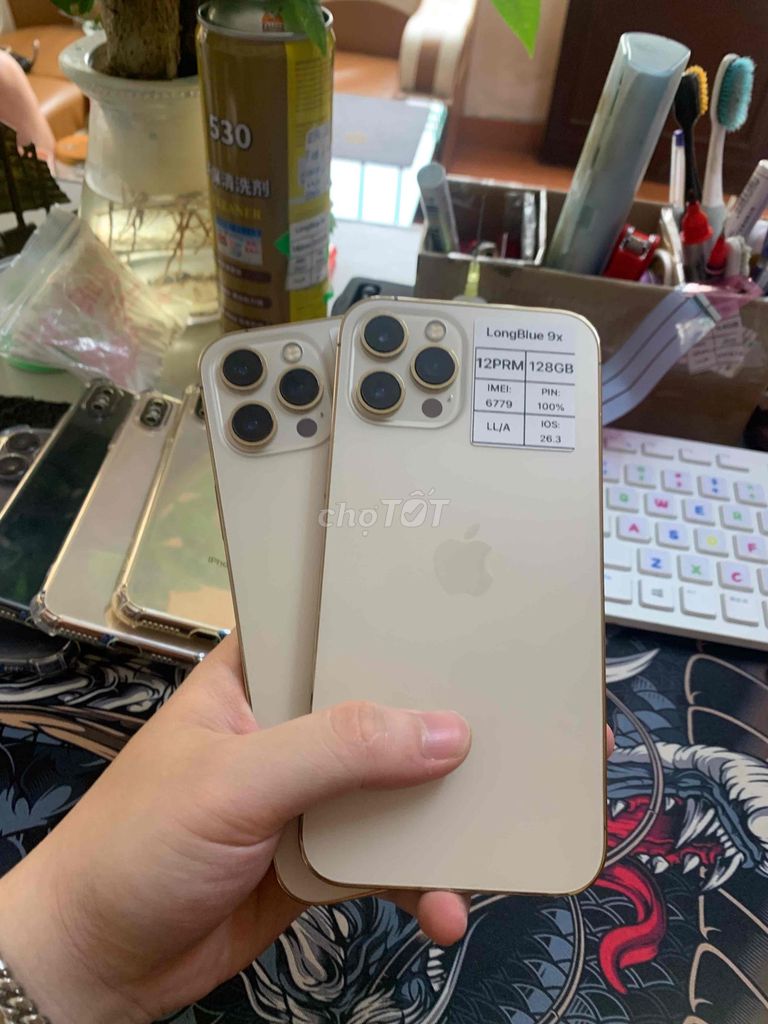 iPhone 12 Pro Max 128GB Vàng - Bản Quốc Tế. Mua bán Điện thoại tại Quận Cầu Giấy Hà Nội được đăng bởi Long blue 9x hình 1
