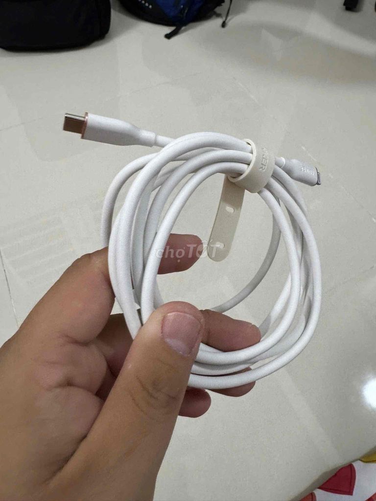 Cáp sạc Iphone Type C MFi chính hãng Anker 1,8m