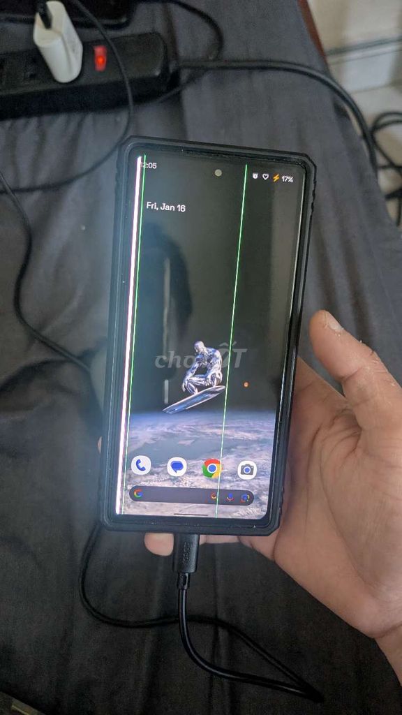 Google Pixel 6 Đen Màn hình sọc. Mua bán Điện thoại tại Quận Cẩm Lệ Đà Nẵng được đăng bởi Loc Thai Nguyen hình 1