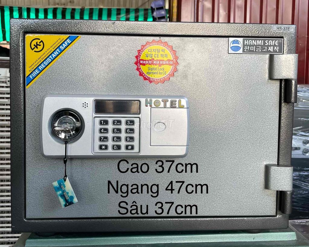 Két sắt điện tử Hanmi Safe Hàn Quốc Xám. Mua bán Đồ dùng văn phòng tại Thành phố Thuận An Bình Dương được đăng bởi TIỂU MUỘI  hình 1