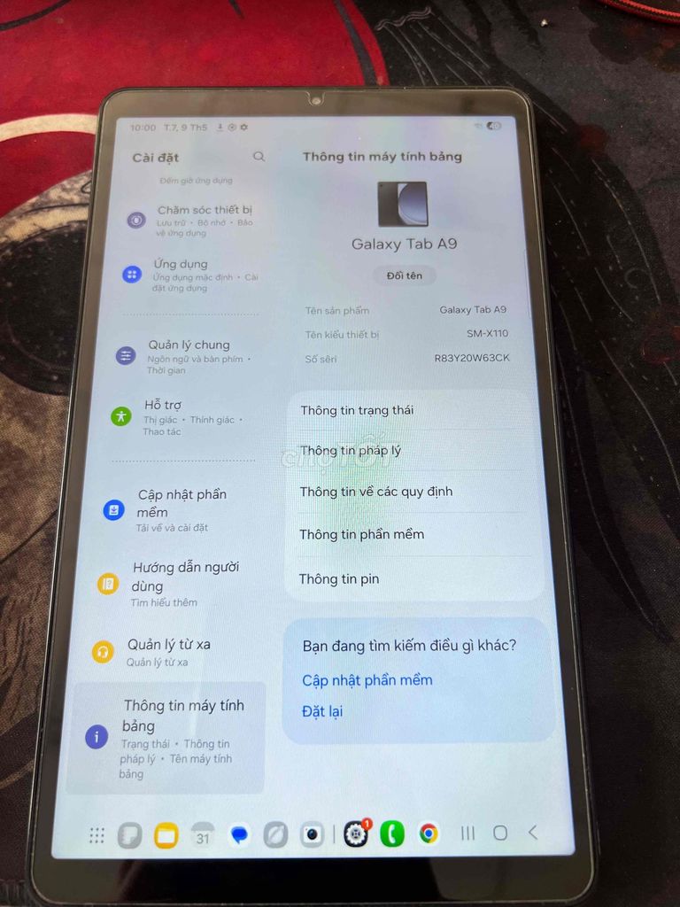 Samsung Galaxy Tab A9 8GB/128GB Đen. Mua bán Máy tính bảng tại Quận 12 Tp Hồ Chí Minh được đăng bởi Nguyễn Tùng hình 1