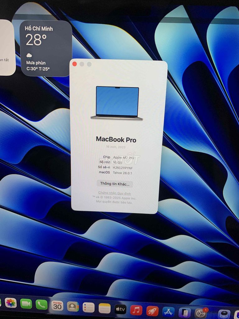 MACBOOK PRO 16inch M2 Pro/16/512Gb.. Mua bán Laptop tại Quận Cầu Giấy Hà Nội được đăng bởi Facebook Anh Thắng Reviewer hình 1
